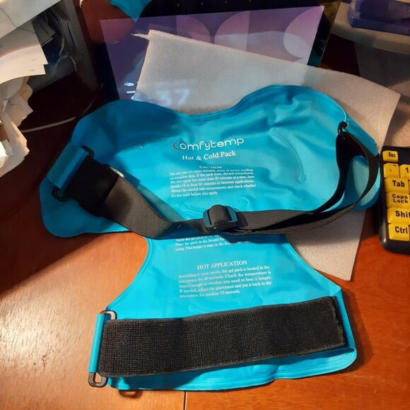 NEW ! Comfytemp Hot & Cold Pack Double Strapes Light Blue Reusable Pain Relieve